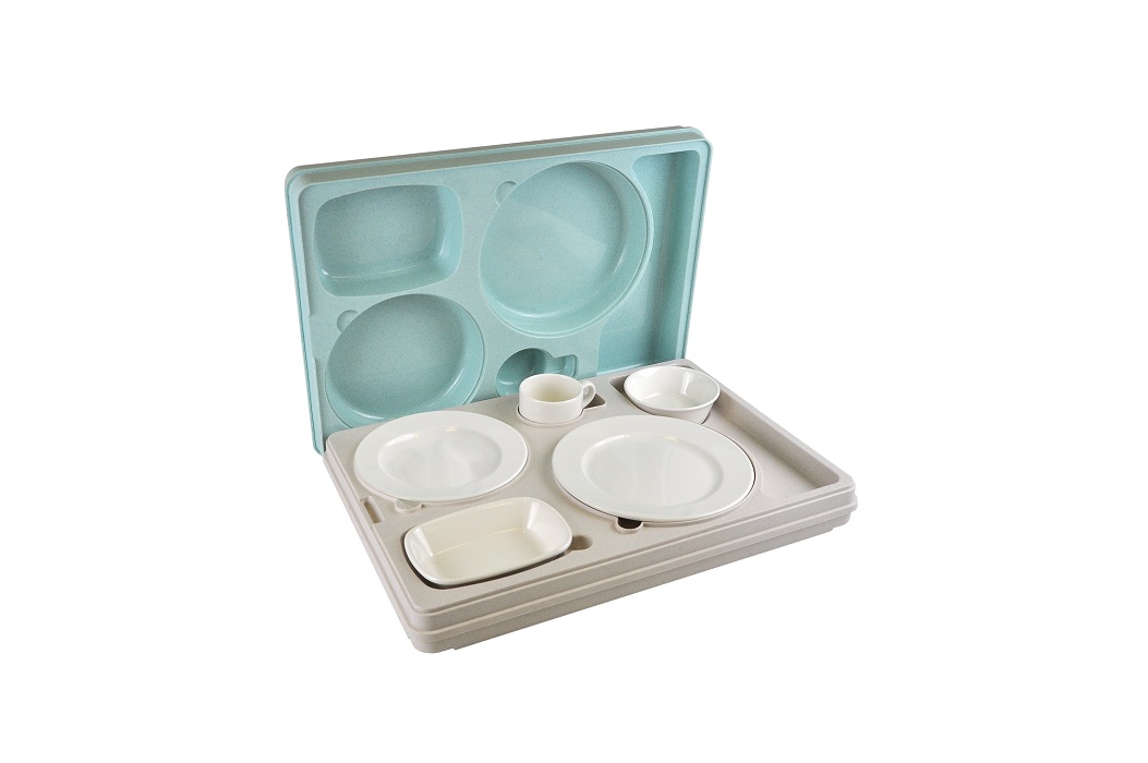 Термоподнос 542*387*120 мм. на 5 предметов с крышкой (-40°C до +110°C) п/п /1/3/