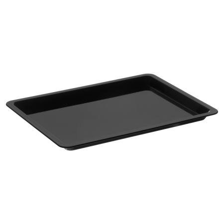 Поднос для подачи 26*20 см. поликарбонат, черный б/крышки (крышка 76834) GP /1/24/