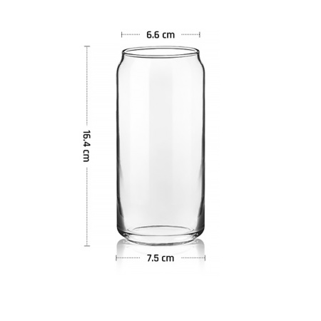 Хайбол для коктейля 620 мл. d=65 мм. h=164 мм. хр. стекло Банка Кэн MGline /6/24/
