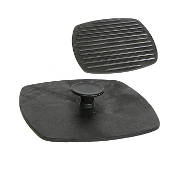 Крышка-пресс 225*225 мм. чугунная квадратная /1/