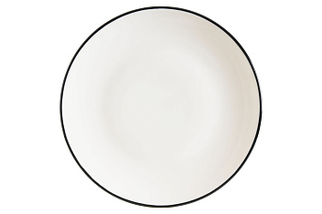 Тарелка d=190 мм. Линеа Черный, форма Гурмэ Bonna /1/12/1560/