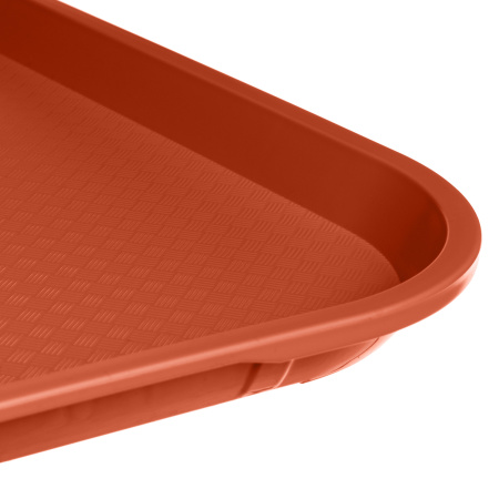 Поднос 44,5*34,5 см. оранжевый поверхность классик (166) MGprof /1/10/ АКЦИЯ