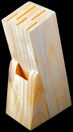 Подставка для ножей 11*6,5*21 см. для 5 шт. сосна /1/24/ АКЦИЯ