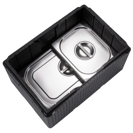 Термоконтейнер  48 л. 600*400*335 мм. для гастроем. h=200 мм. (-40°C до +110°C), плотность 60кг/м3, п/п MGprof /1/2/