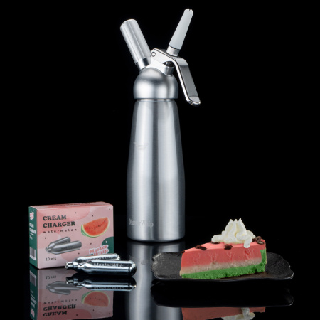 Баллончики для сифона для взбивания сливок (N2O) 10 шт/уп. вкус арбуз MasterWhip /1/36/