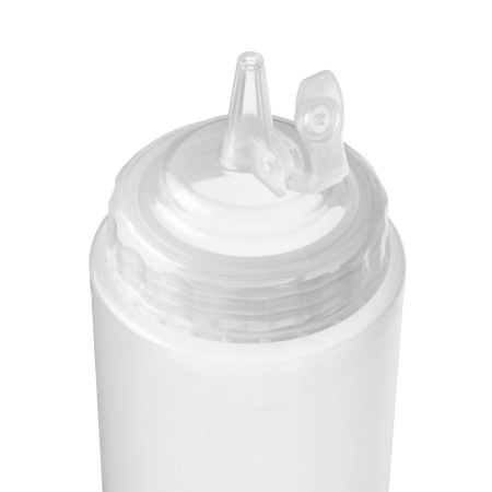 Емкость для соуса 1000 мл. d=75 мм. h=290 мм. с крышкой широкая прозрачная GP /1/96/