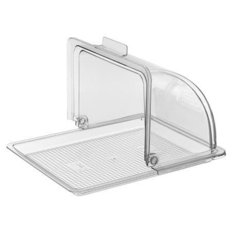 Крышка для гастроем.,подносов,корзин Roll-Top 1/2 32,5*26,5 см. h=18,5 см. поликарб, прозрачная GP/1/12/