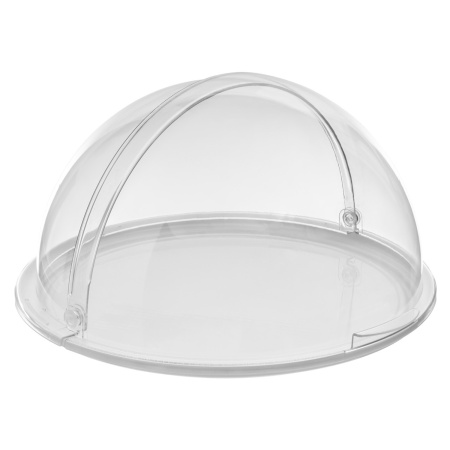 Крышка для подносов,корзин Roll-Top d=40 см. h=20 см. с ручками, поликарбонат, прозрачная GP /1/6/ 
